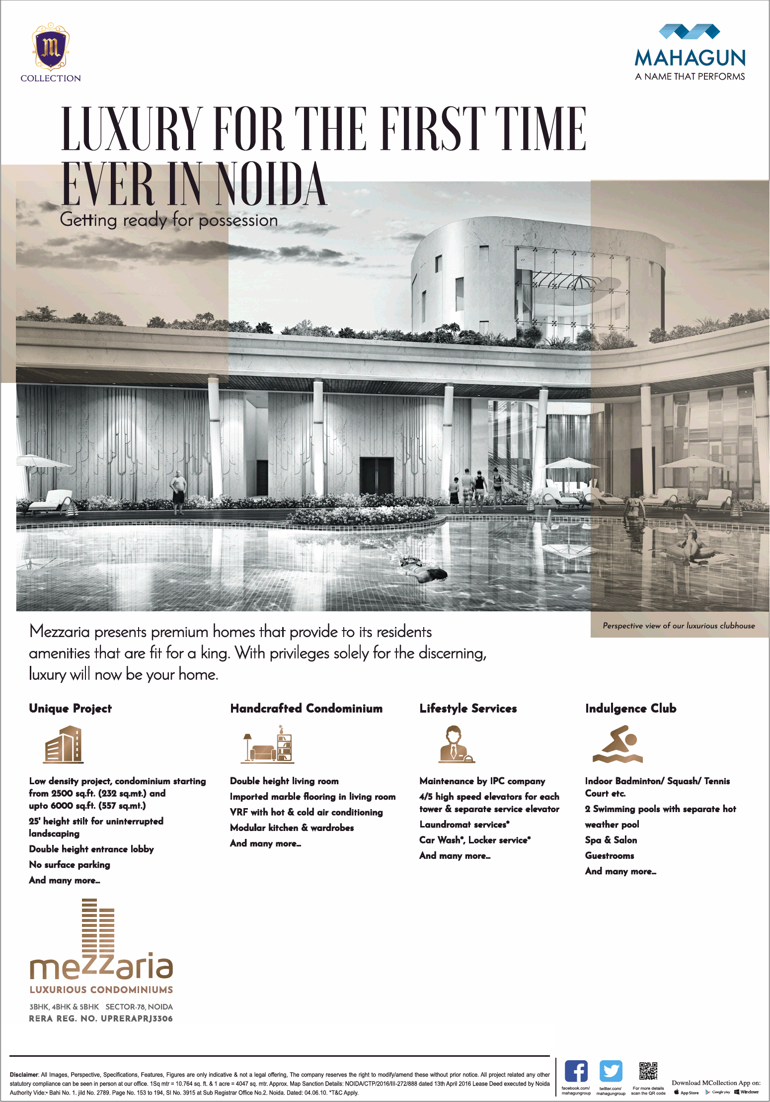 Luxury apartments getting ready for possession at Mahagun Mezzaria in Noida Update